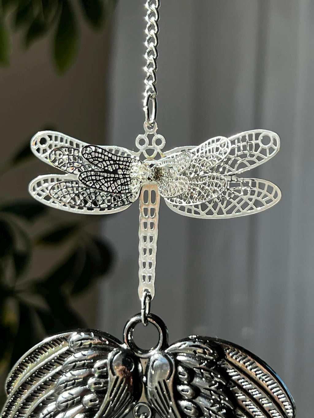 Dragonfly Angel Wings Crystal Suncatcher