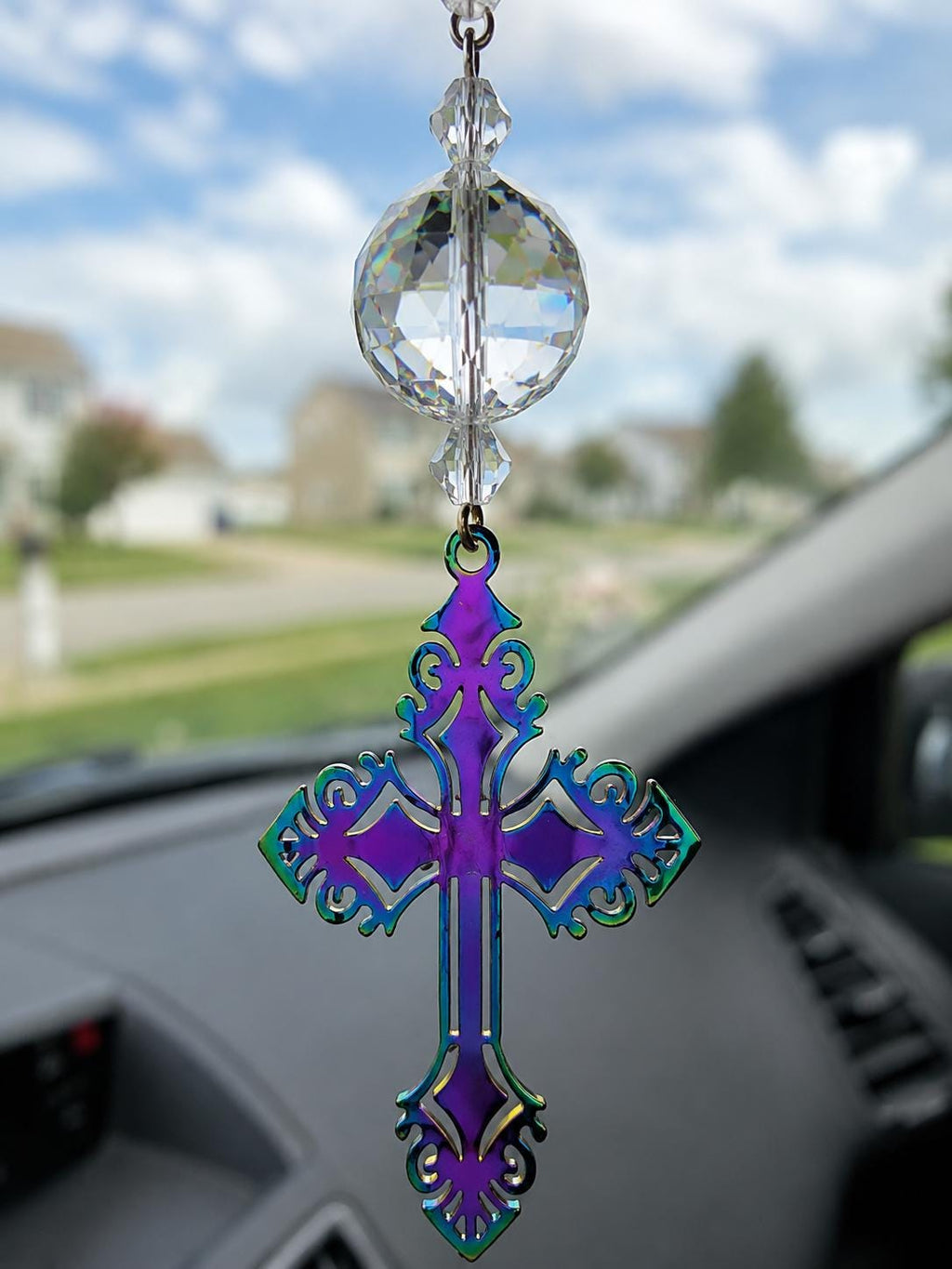 St. Christopher Car Charm – Patron Saint of Travelers Rearview Mirror Charm