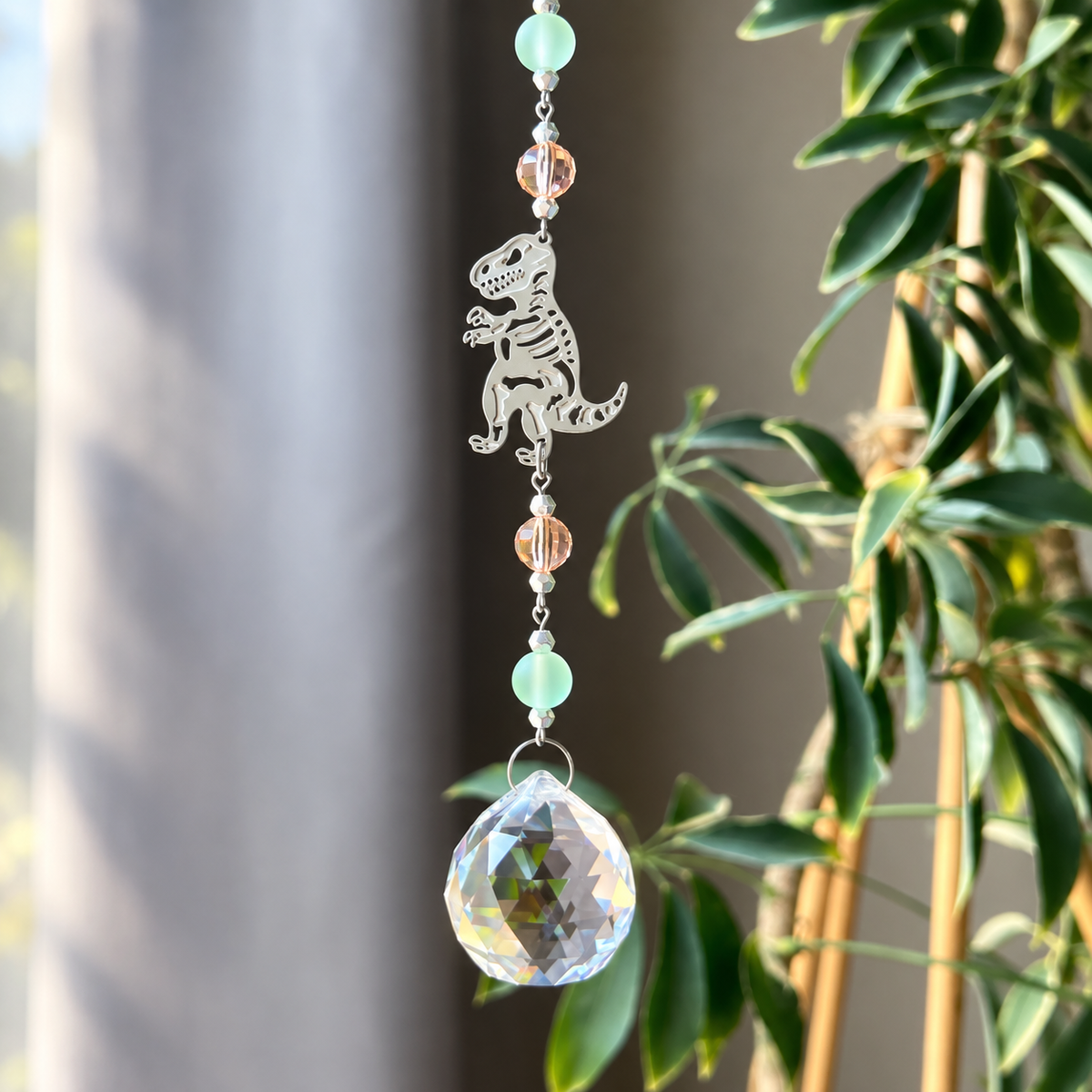T-Rex Dinosaur Crystal Suncatcher for Kids