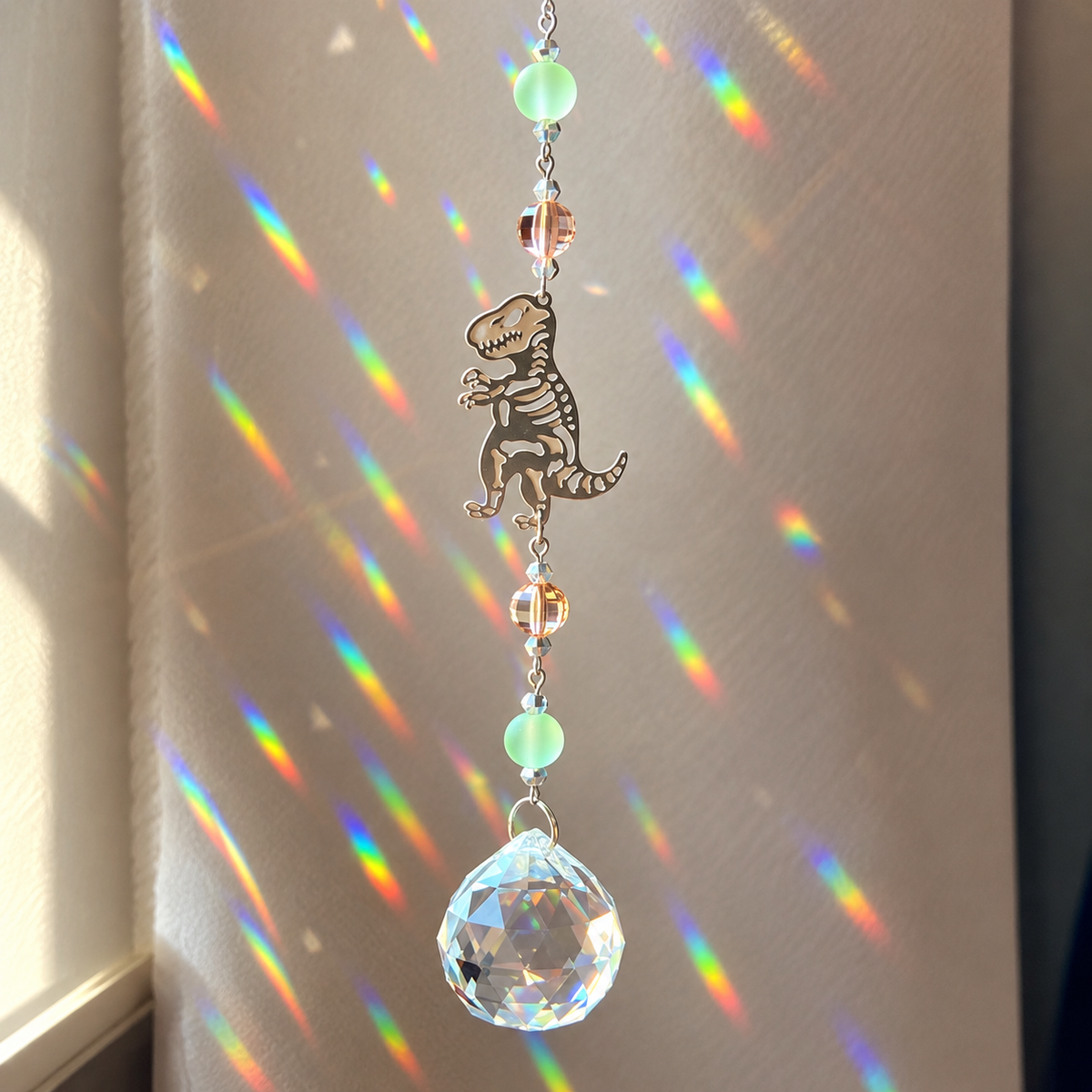 T-Rex Dinosaur Crystal Suncatcher for Kids