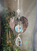 Angel Wings Memorial Suncatcher – Sympathy Gift for Loss of Mom, Dad, Husband, Wife, Child or Loved One
