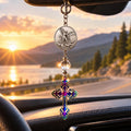 St. Michael Car Charm | Christian Rearview Mirror Protection Gift