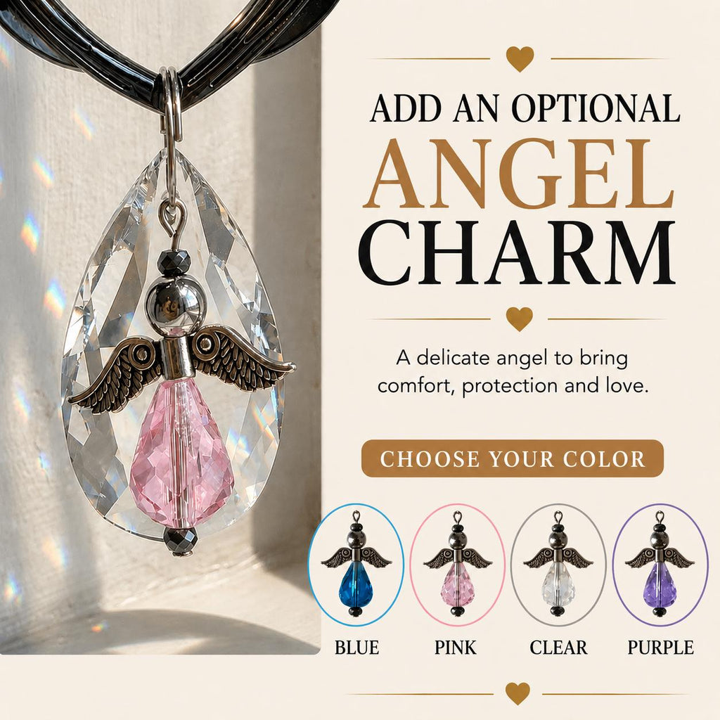 Angel Wings Memorial Suncatcher with Stand – Sympathy Gift for Loss of a Loved One